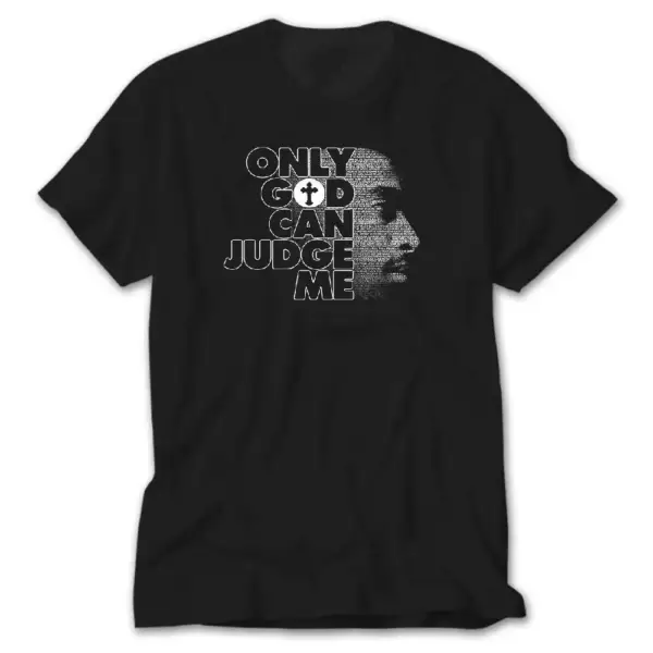 2pac Shakur Only God Can Judge Me   Black T-Shirt