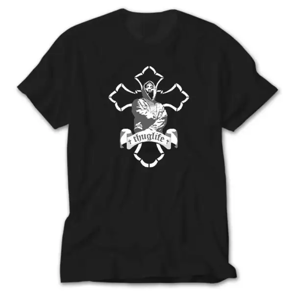 2pac Thug Life  Black T-Shirt