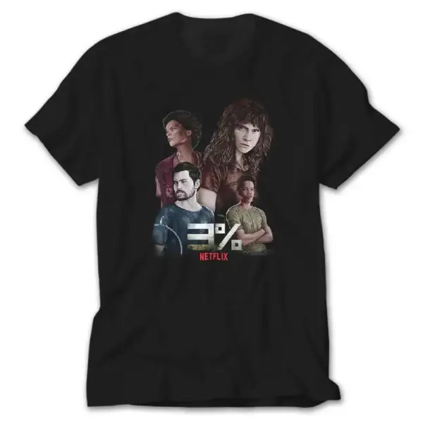 3%  Netflix Black T-Shirt