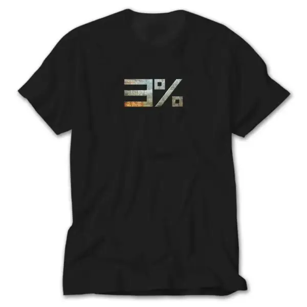 3%  Serial  Black T-Shirt