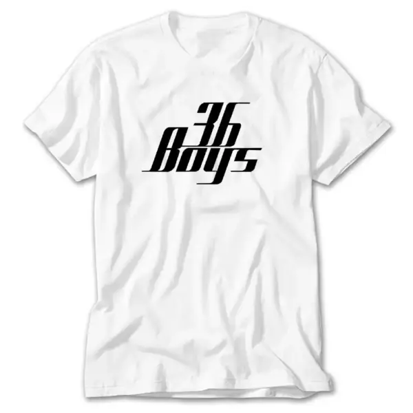 36 Boys Flat White T-Shirt