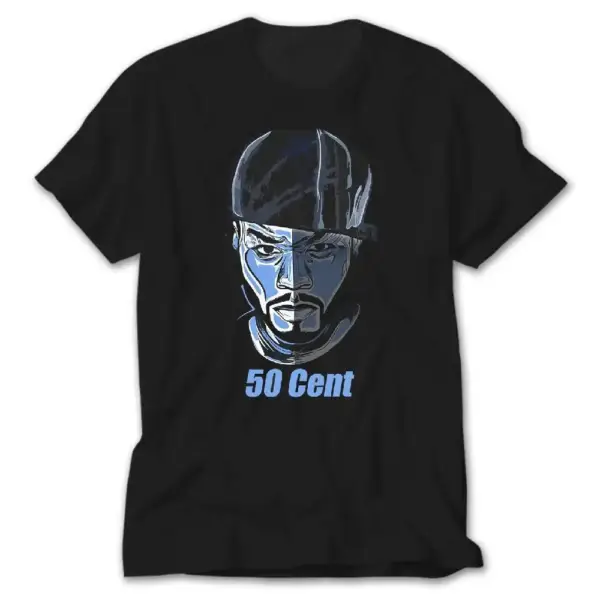 50 Cent Face Black T-shirt