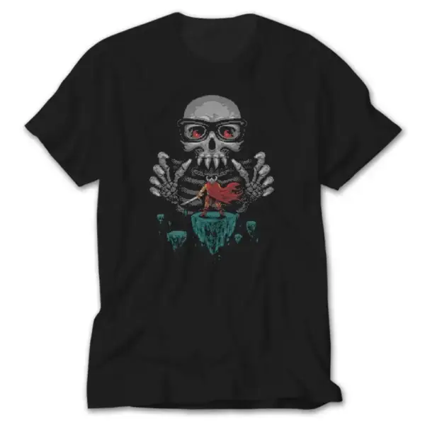 8bit Skull Black T-shirt