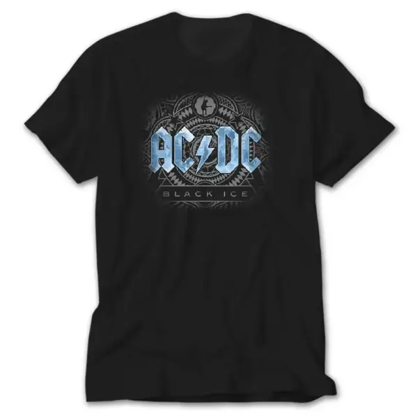 AC DC Black Ice Blue Black T-shirt
