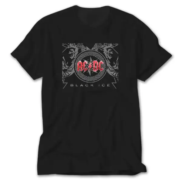 AC DC Black Ice Red Black T-Shirt