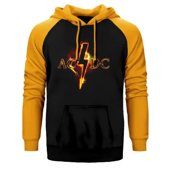 AC DC Malcolm Raglan Sleeve Red Sweatshirt