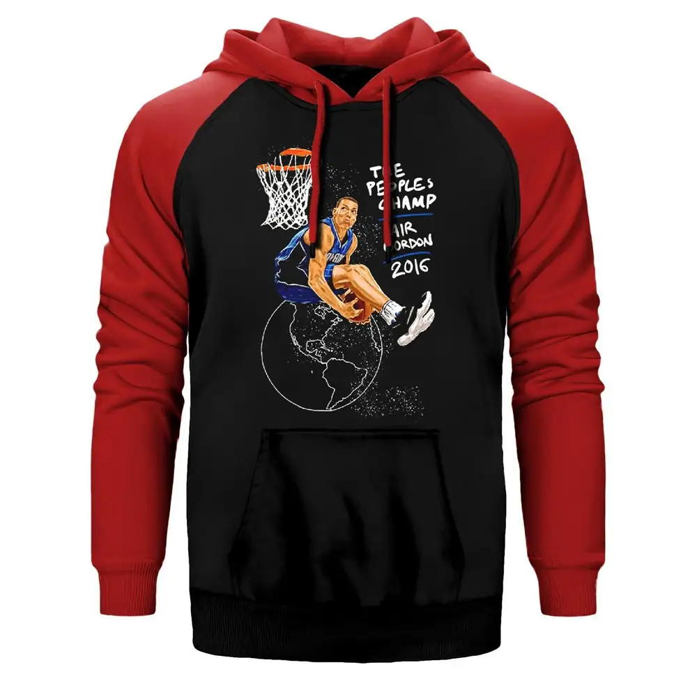 Aaron Gordon Slam Dunk Raglan Sleeve Red Sweatshirt