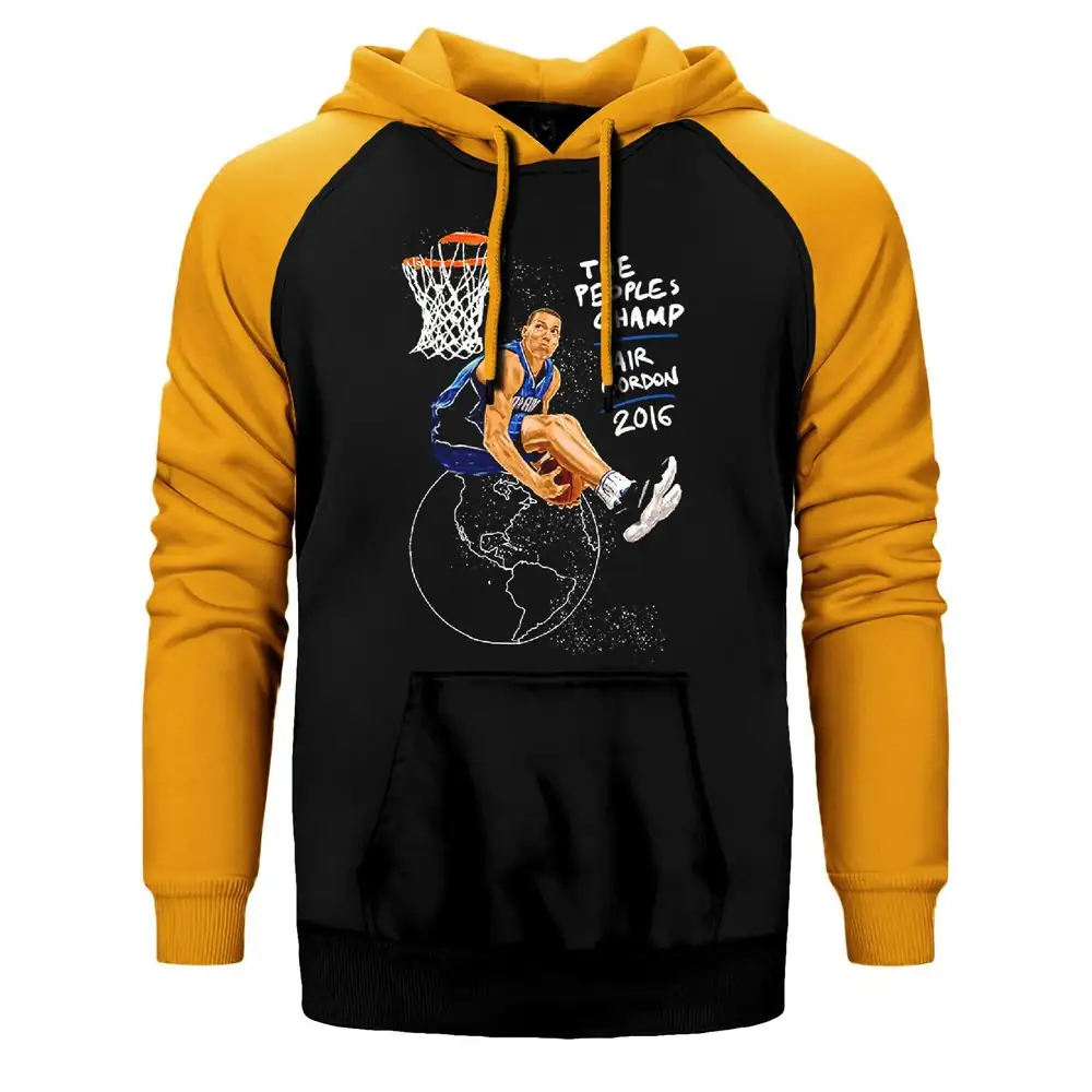 Aaron Gordon Slam Dunk Raglan Sleeve Yellow Sweatshirt