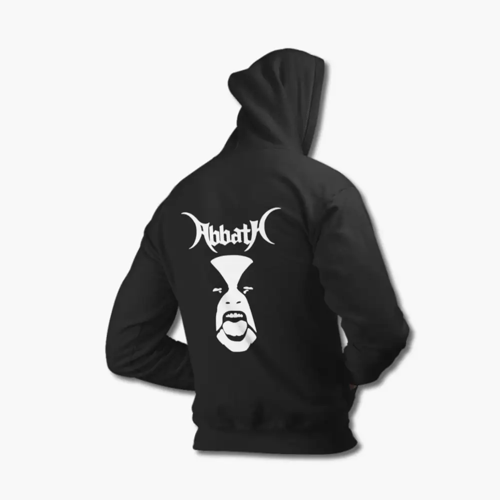 Abbath Hoodie, Abbath Artwork Black Hoodie - Image 2