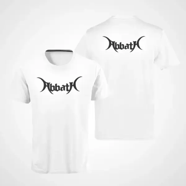 Abbath T-Shirt, Abbath Logo White T-Shirt
