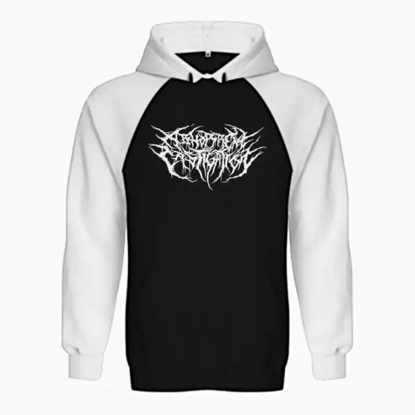 Abhorrent Castigation Hoodie, Abhorrent Castigation Logo Raglan Sweatshirt - Image 2