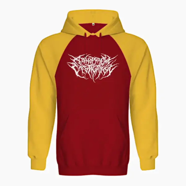Abhorrent Castigation Hoodie, Abhorrent Castigation Logo Raglan Sweatshirt - Image 4
