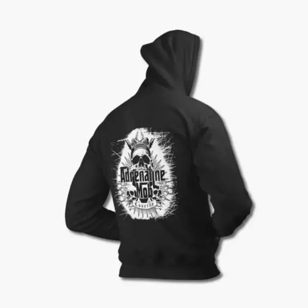 Adrenaline Mob Hoodie, Adrenaline Mob Artwork Black Hoodie - Image 2