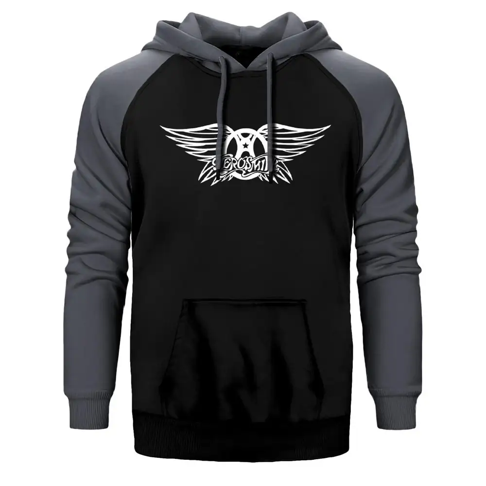 Aerosmith Wings Raglan Sleeve Grey Sweatshirt