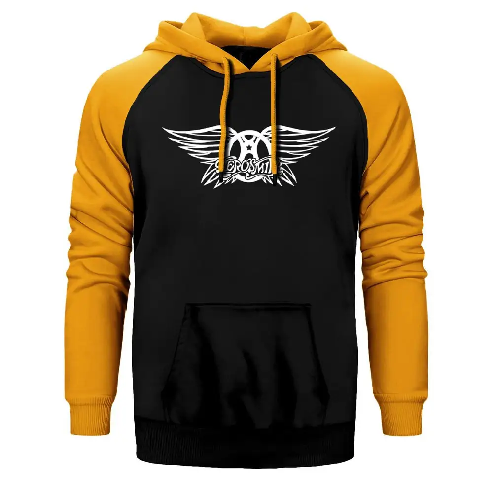 Aerosmith Wings Raglan Sleeve Yellow Sweatshirt