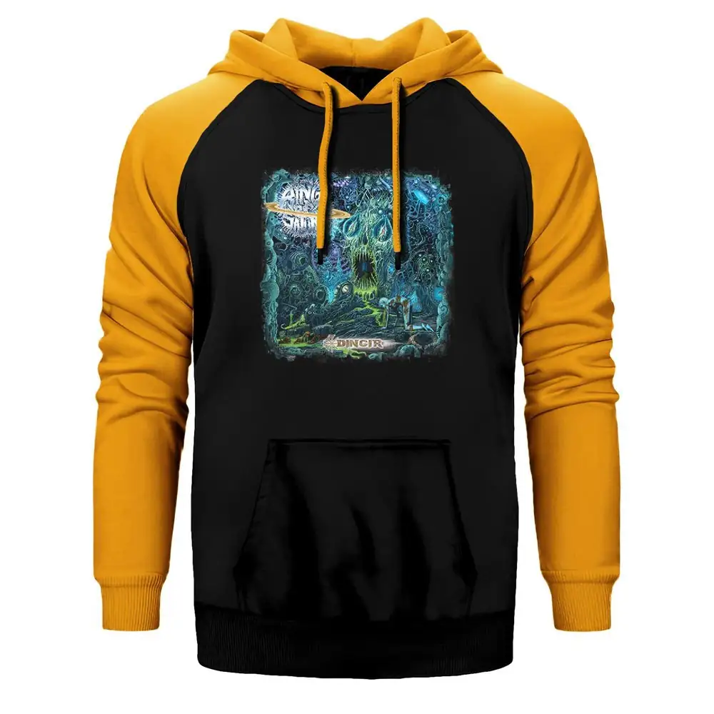 Aigns of Saturn Raglan Sleeve Yellow Sweatshirt