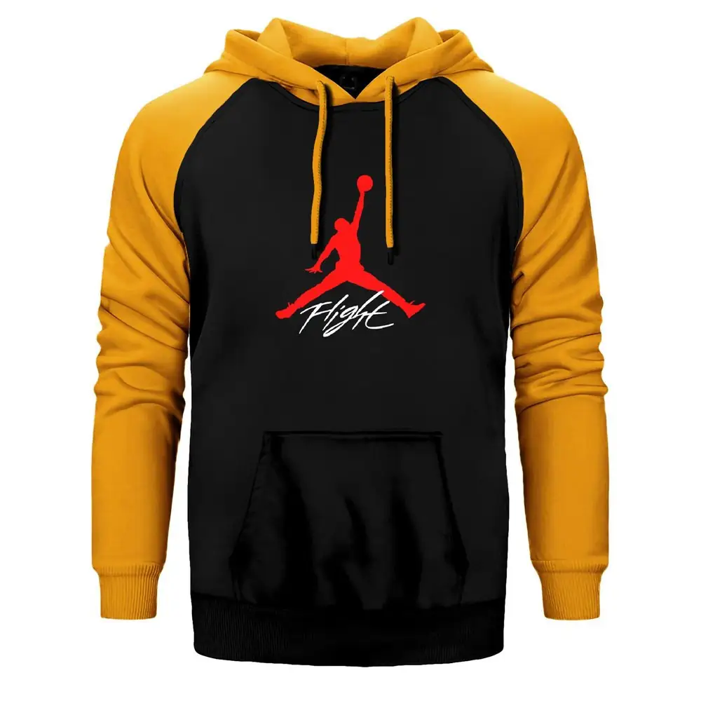 Air Jordan Flight Reglan Sleeve Yellow Sweatshirt
