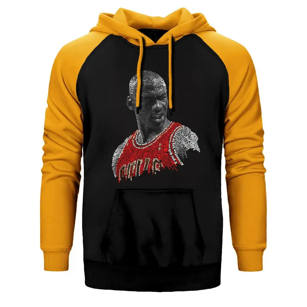 Air Jordan Text Raglan Sleeve Yellow Sweatshirt