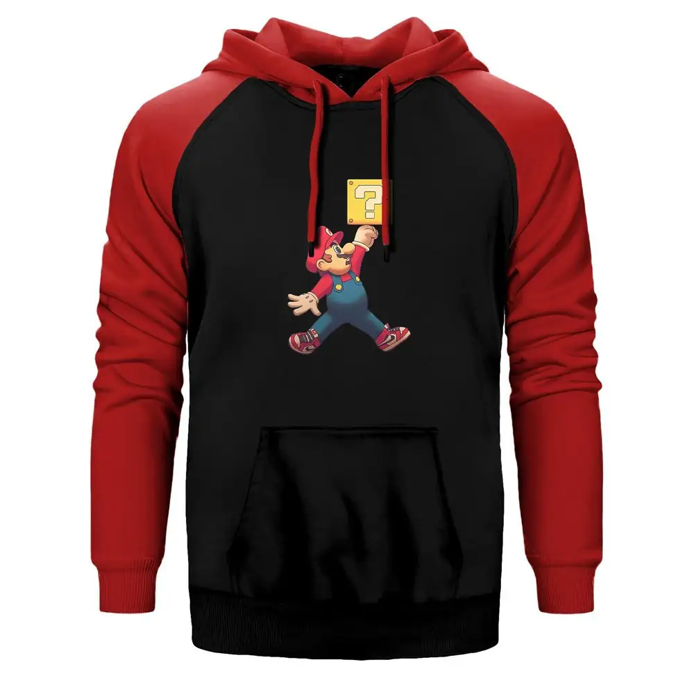 Air Mario Reglan Sleeve Red Sweatshirt