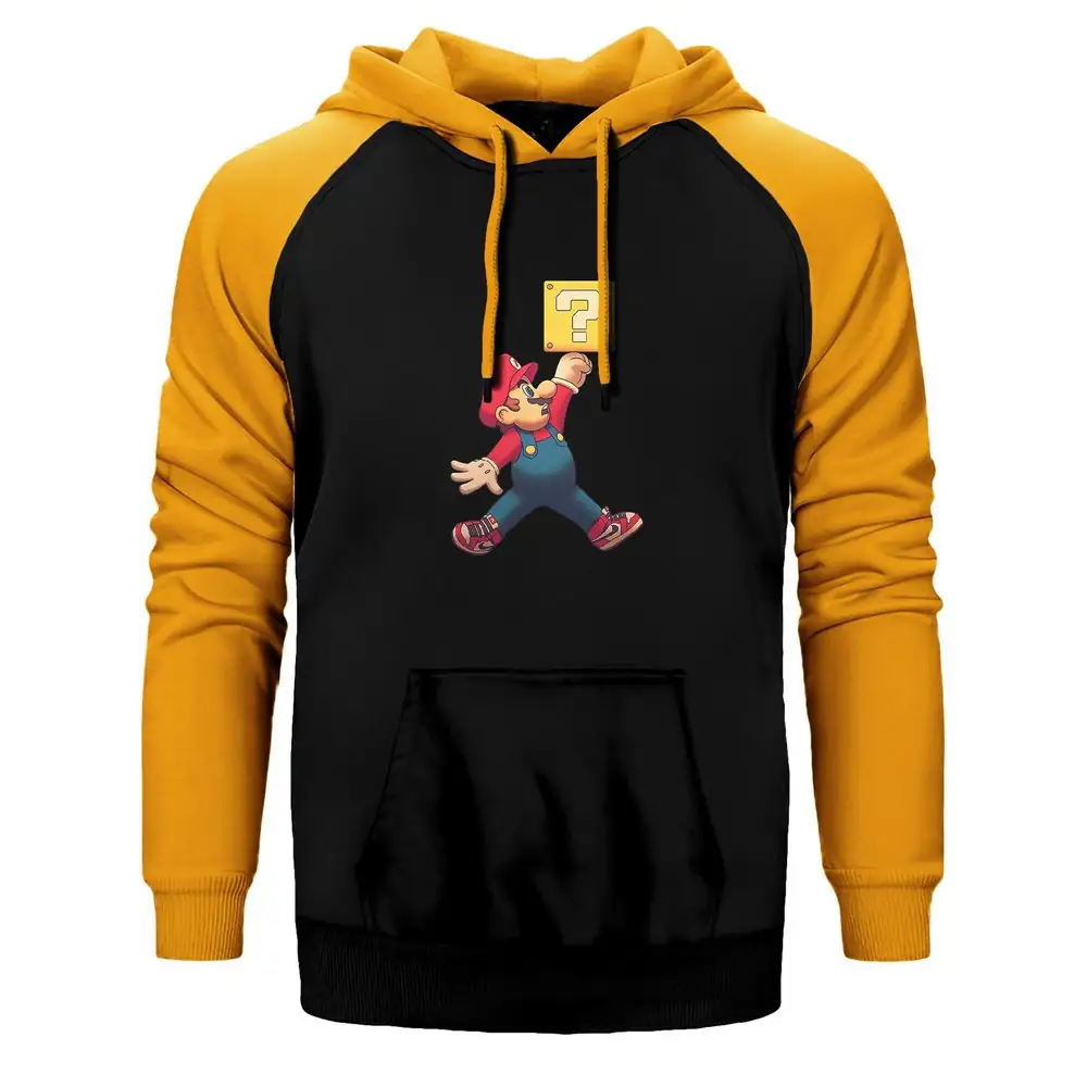 Air Mario Reglan Sleeve Yellow Sweatshirt