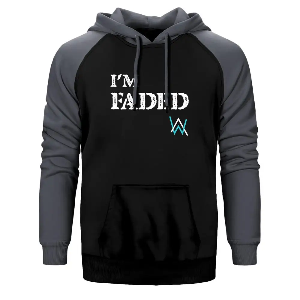 Alan Walker Faded Raglan Sleeve Grey Sweatshirt