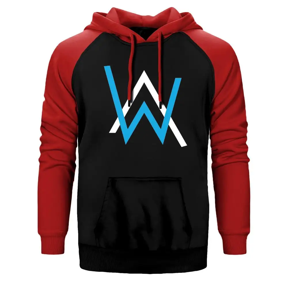 Alan Walker Raglan Sleeve Red Sweatshirt