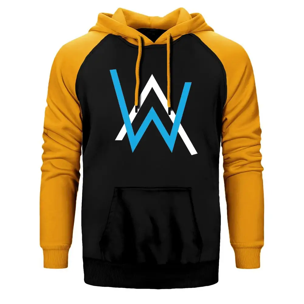 Alan Walker Raglan Sleeve Yellow Sweatshirt