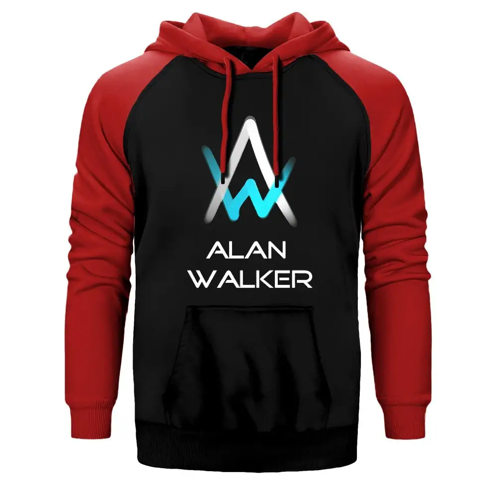 Alan Walker Softly Raglan Sleeve Red Sweatshirt