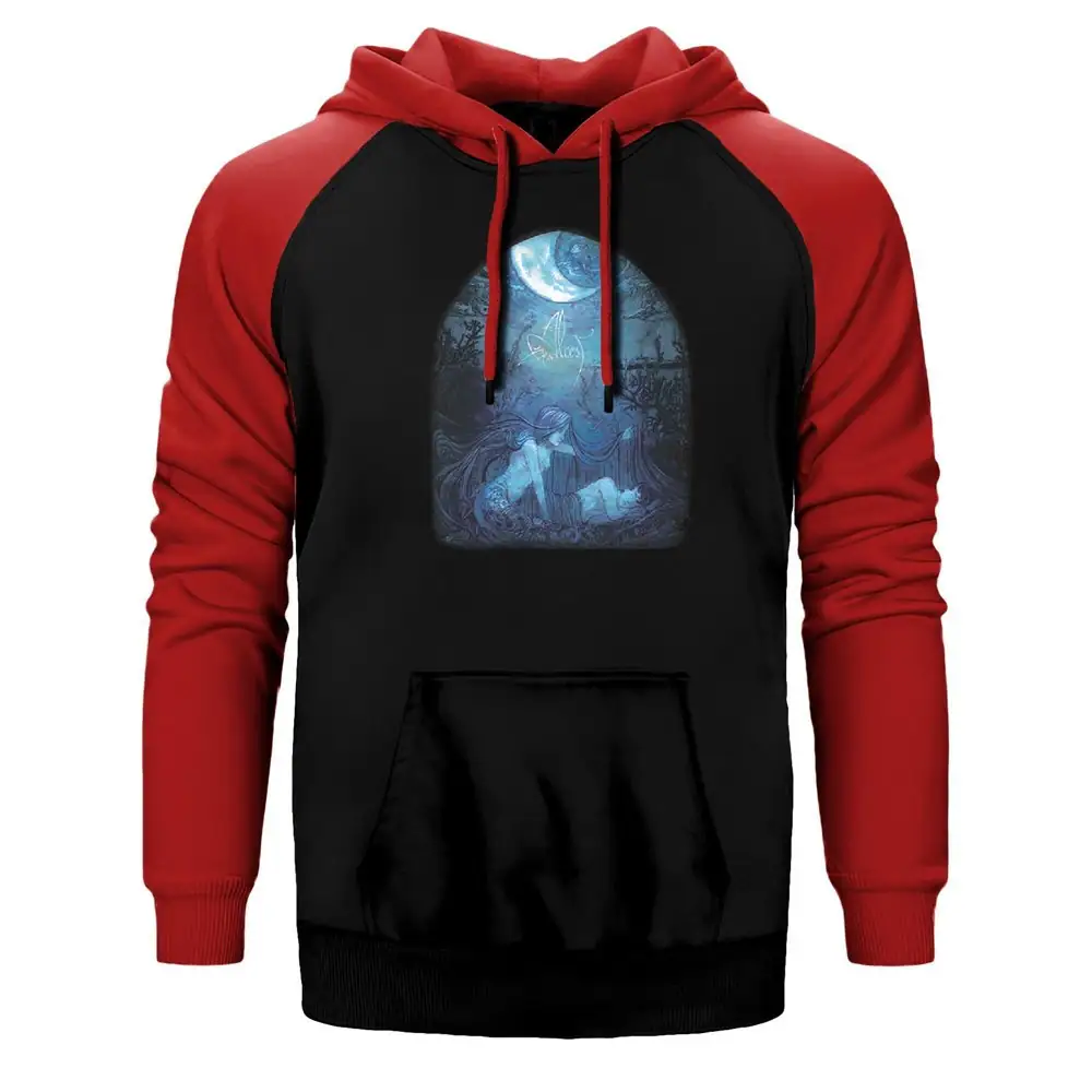 Alcest Ecailles De Lune Raglan Sleeve Red Sweatshirt
