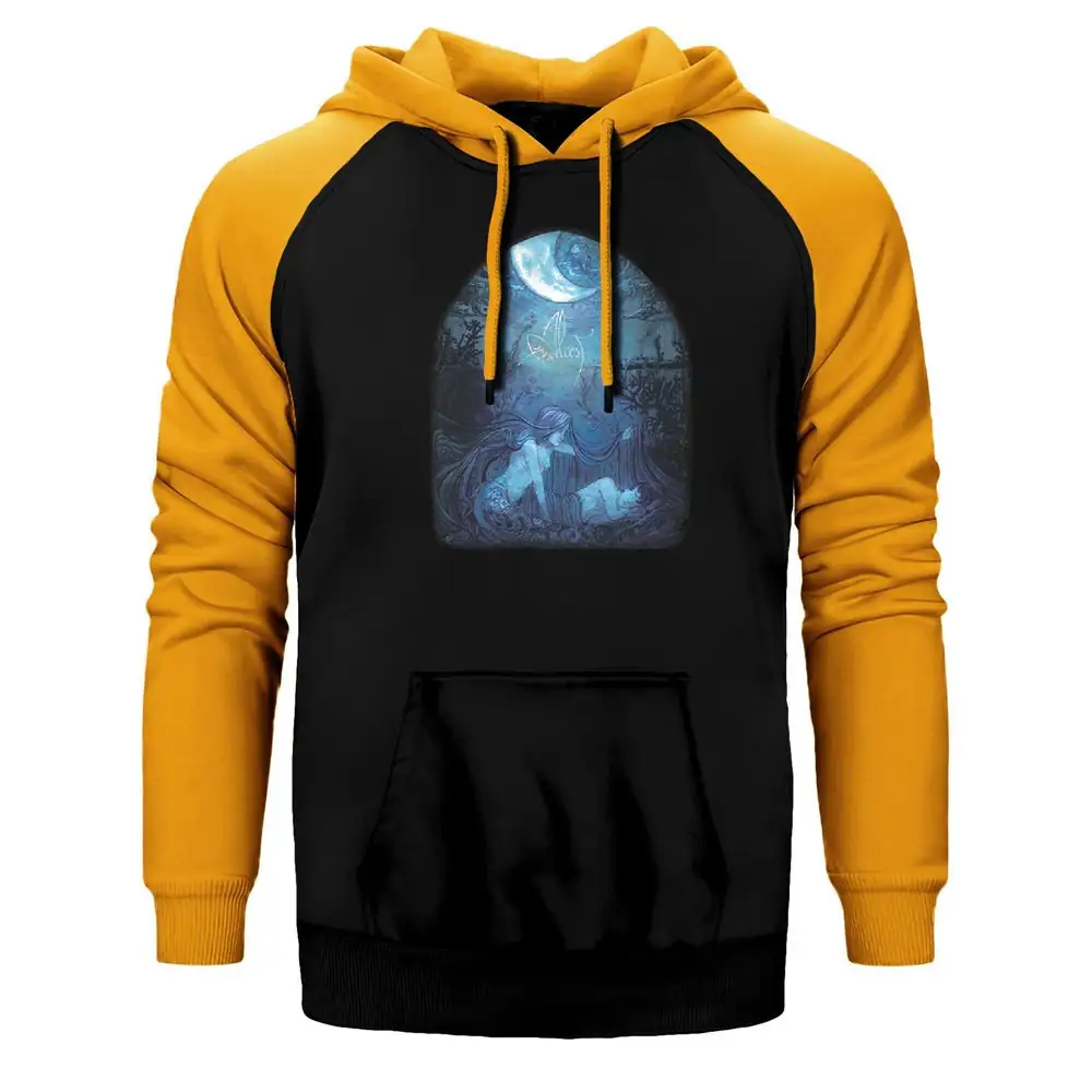 Alcest Ecailles De Lune Raglan Sleeve Yellow Sweatshirt
