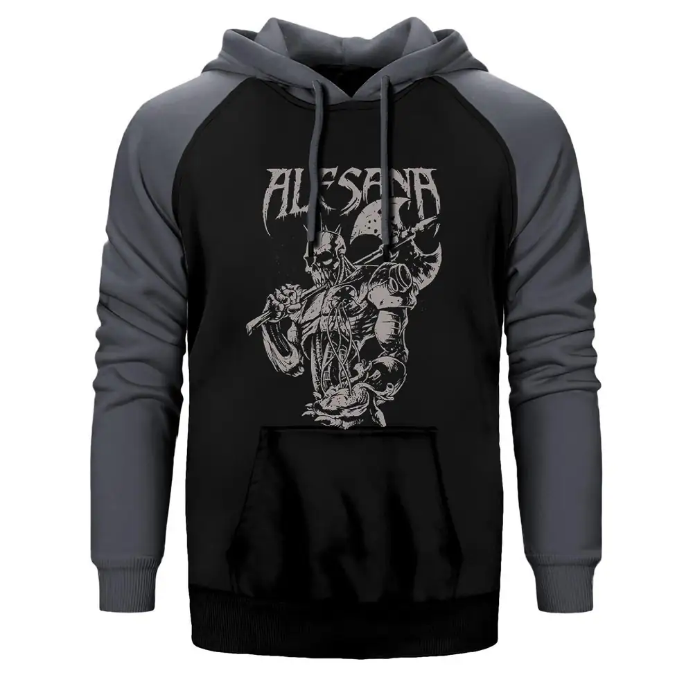Alesana Raglan Sleeve Grey Sweatshirt