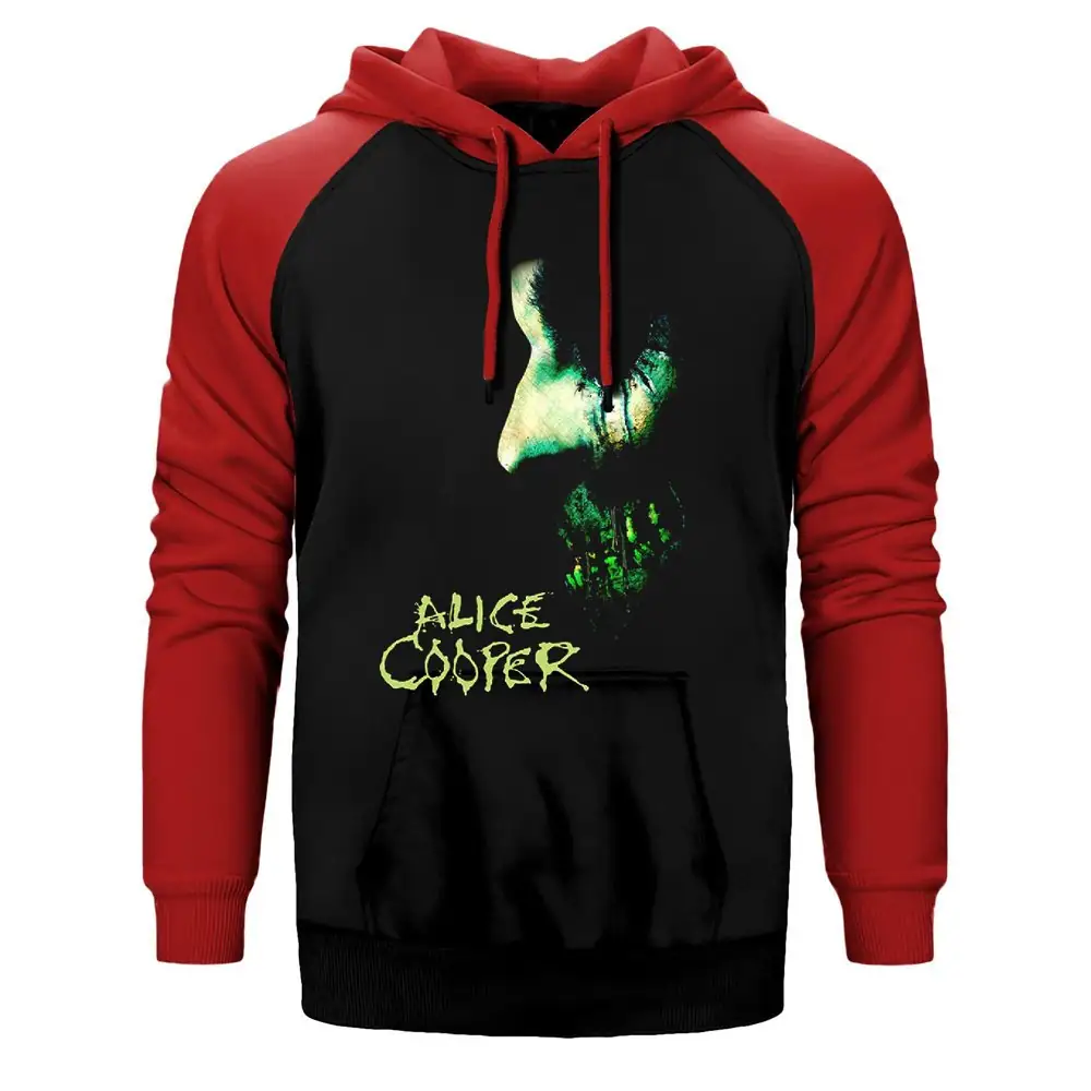 Alice Cooper Zombie Raglan Sleeve Red Sweatshirt
