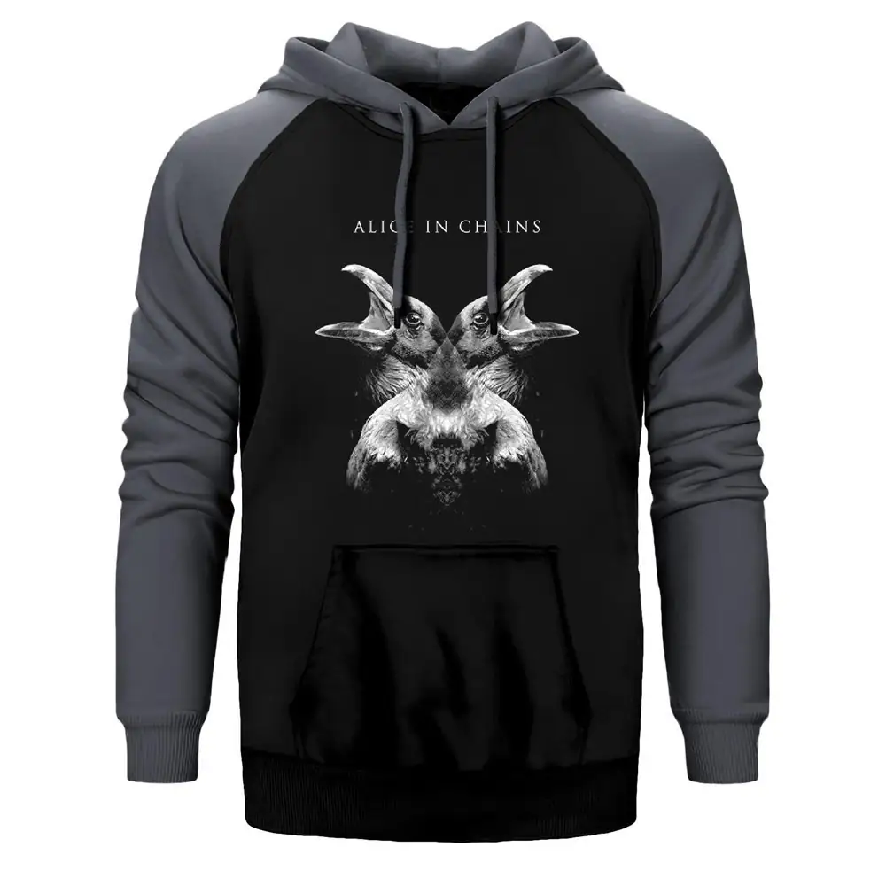 Alice in Chains Hollow Raglan Sleeve Grey Sweatshirt