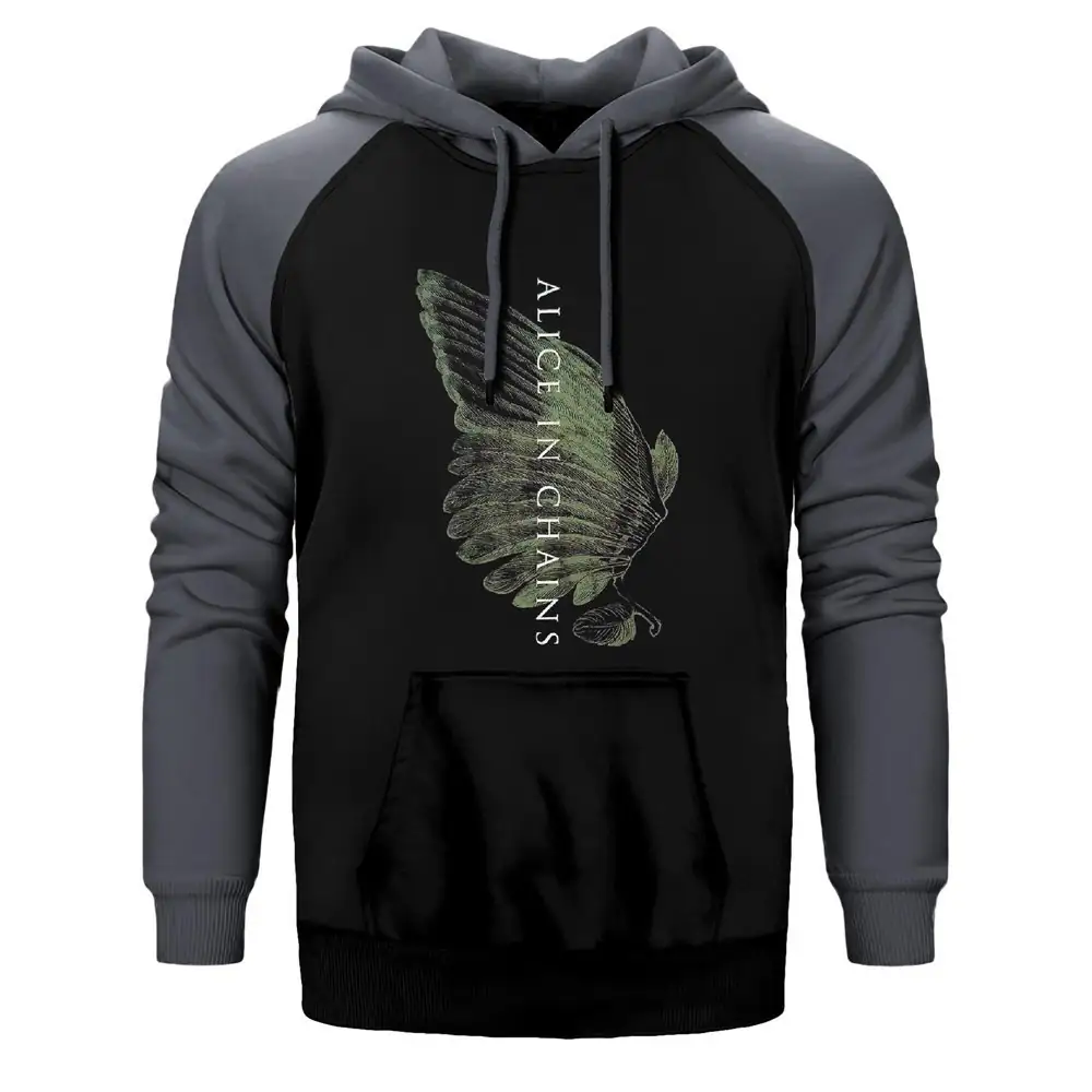 Alice in Chains Wing Raglan Sleeve Grey Sweatshirt