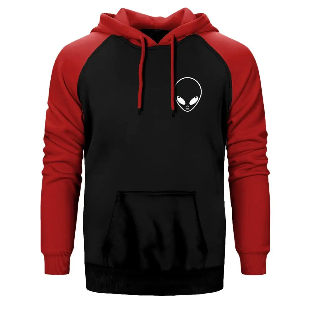 Alien Raglan Sleeve Red Sweatshirt