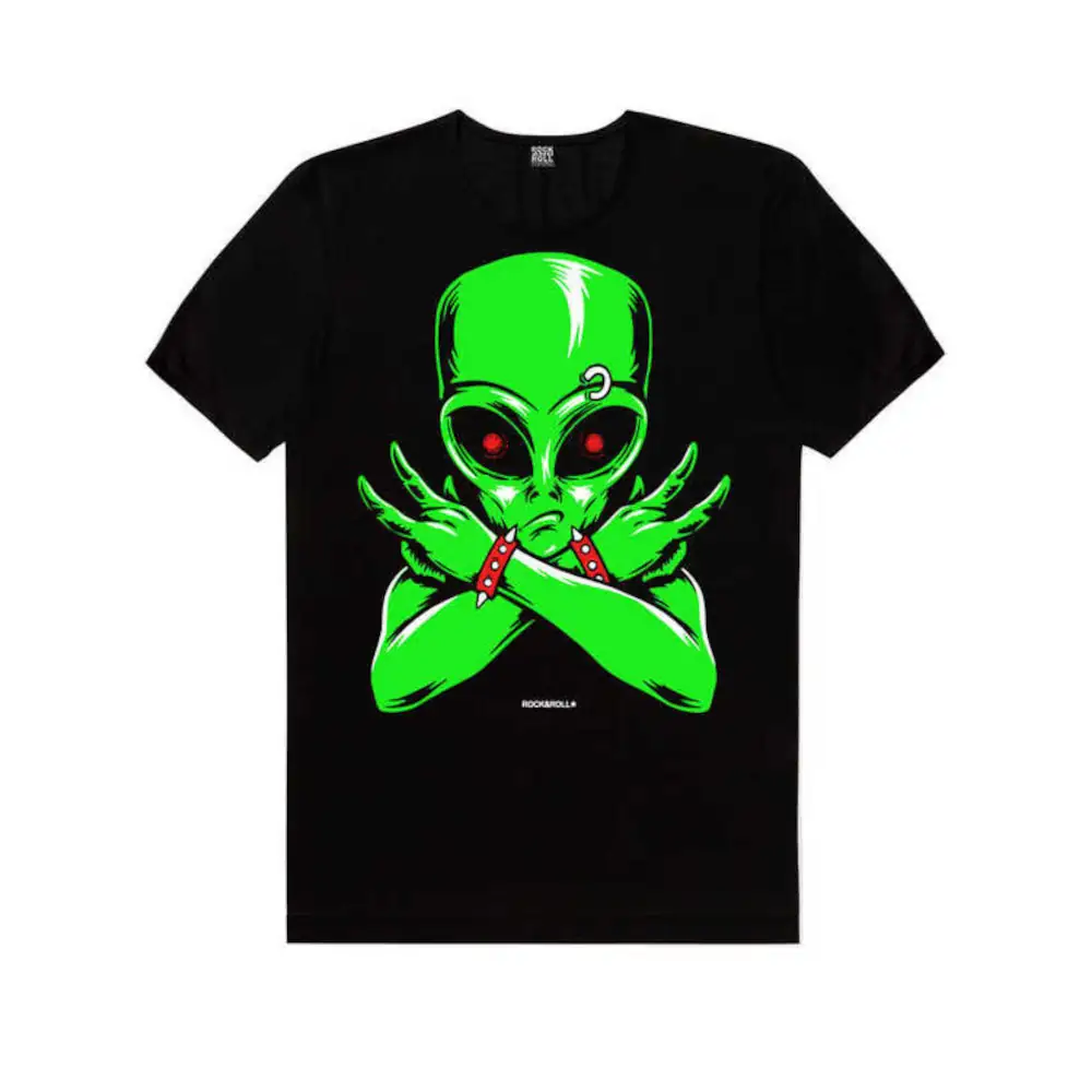 Alien Rocker Short Sleeve Men's Black T-shirt