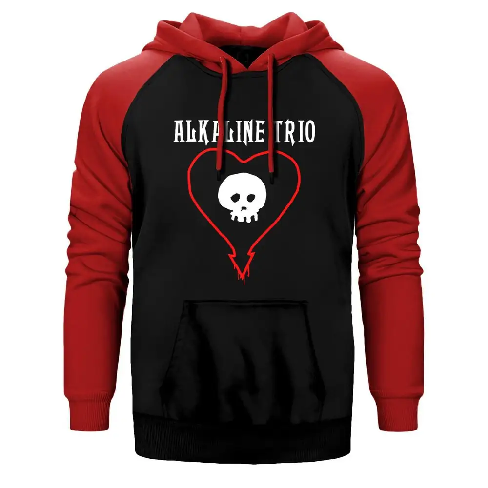 Alkaline Trio Hearth Raglan Sleeve Red Sweatshirt