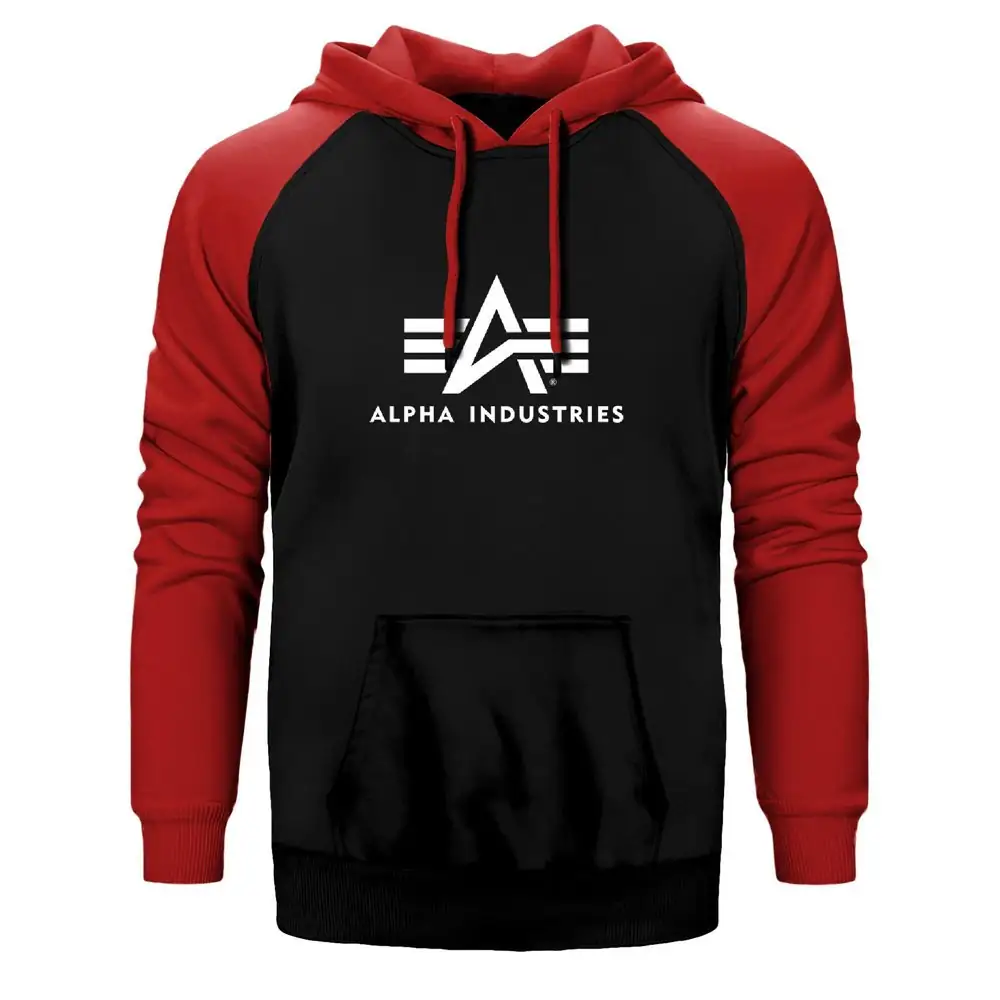 Alpha Industries Raglan Sleeve Red Sweatshirt