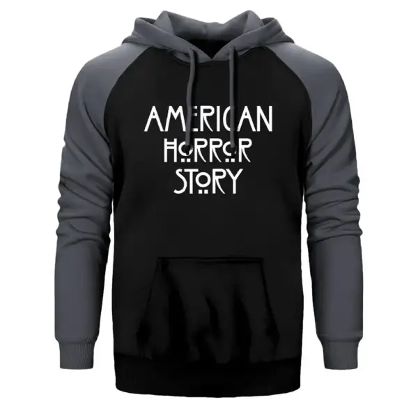 American Horror Story Raglan Sleeve Grey Sweatshirt