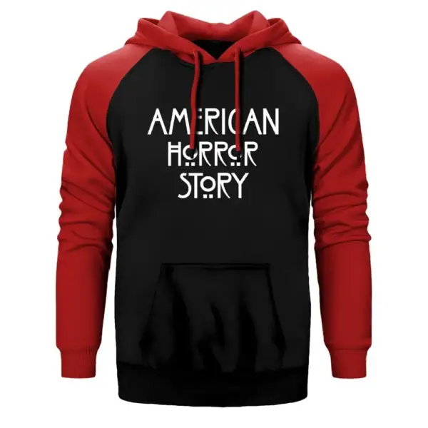 American Horror Story Raglan Sleeve Red Sweatshirt