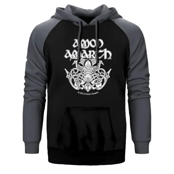 Amon Amarth Battle Raglan Sleeve Grey Sweatshirt