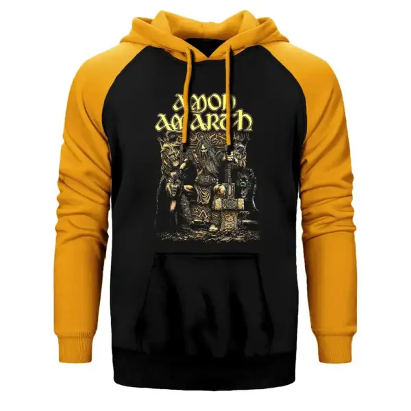 Amon Amarth Thor Raglan Sleeve Yellow Sweatshirt