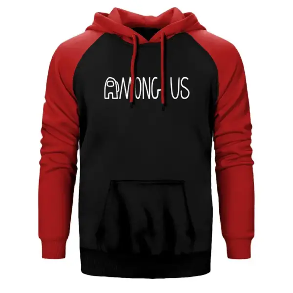 Among Us Raglan Sleeve Red Sweatshirt