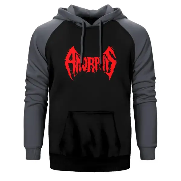 Amorphis Raglan Sleeve Grey Sweatshirt