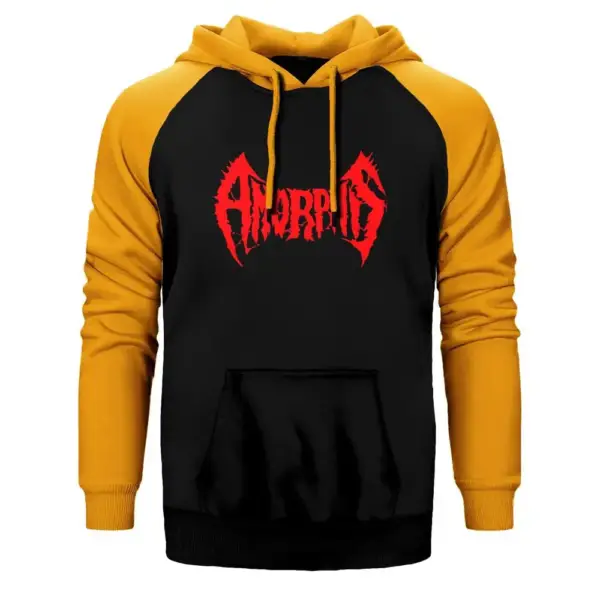 Amorphis Raglan Sleeve Yellow Sweatshirt