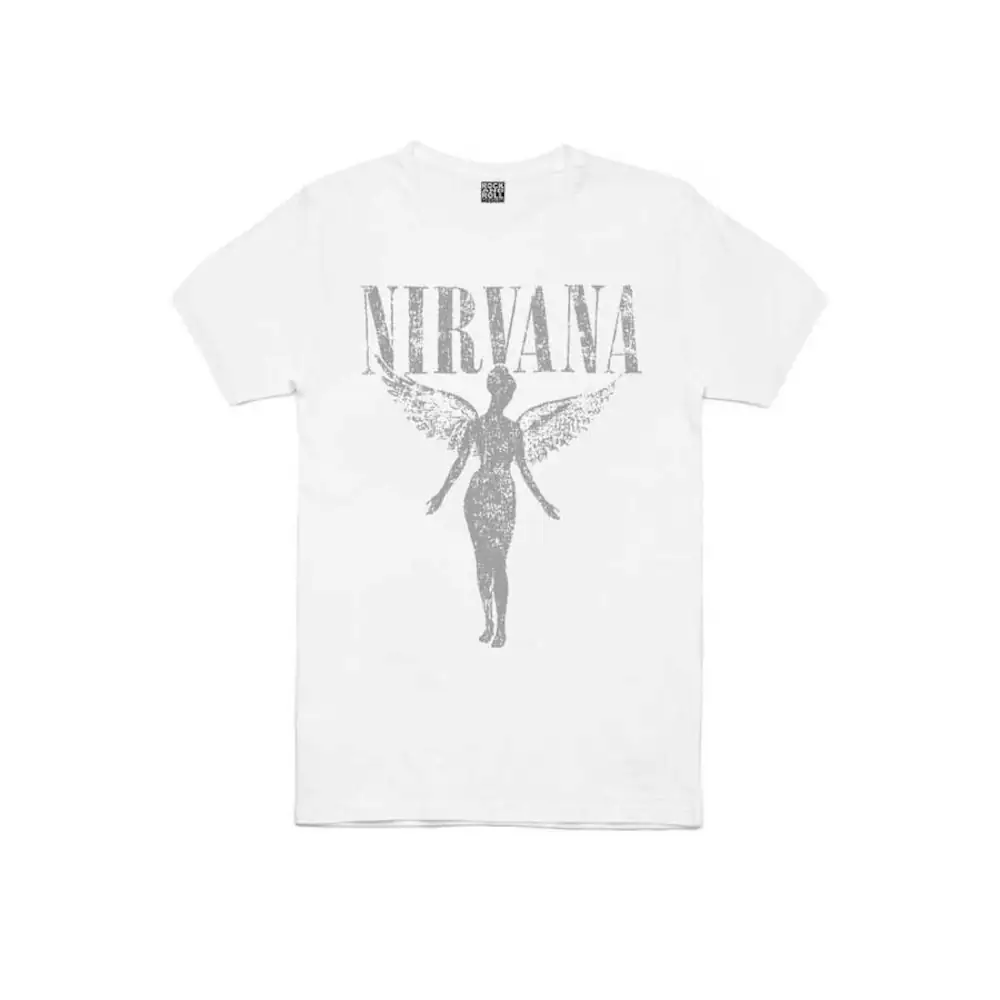 Angel Nirvana Short Sleeve Men's White T-shirt