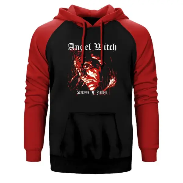 Angel Witch Screamin Raglan Sleeve Red Sweatshirt
