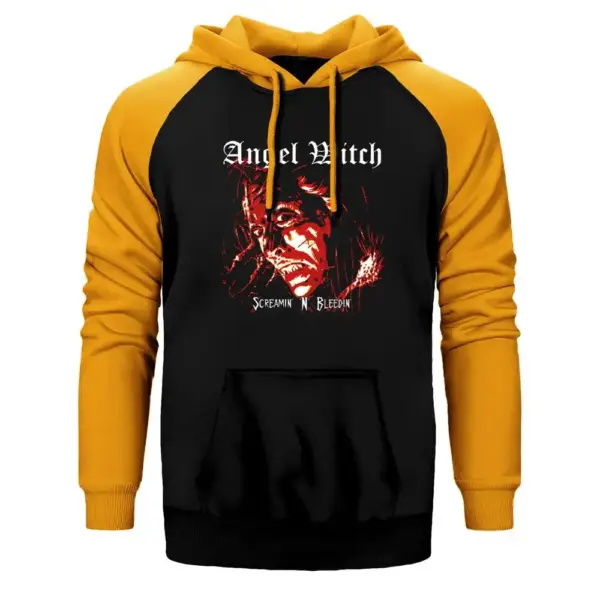 Angel Witch Screamin Raglan Sleeve Yellow  Sweatshirt