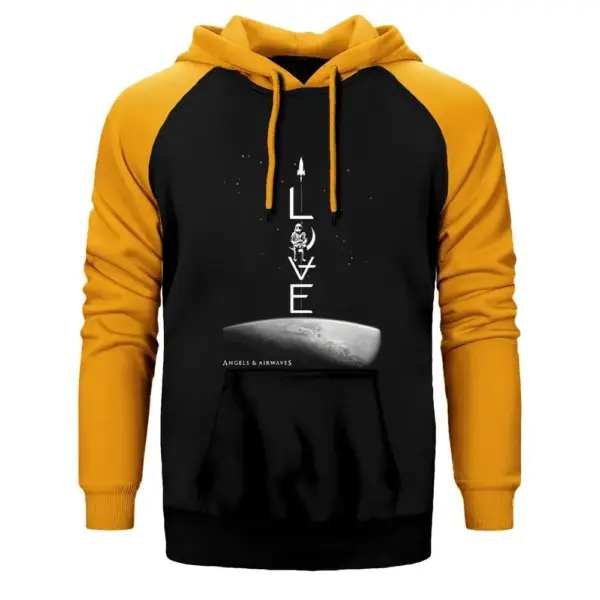 Angels and Airwaves Love Raglan Sleeve Yellow Sweatshirt