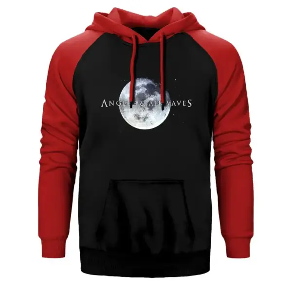 Angels and Airwaves Moon Raglan Sleeve Red Sweatshirt